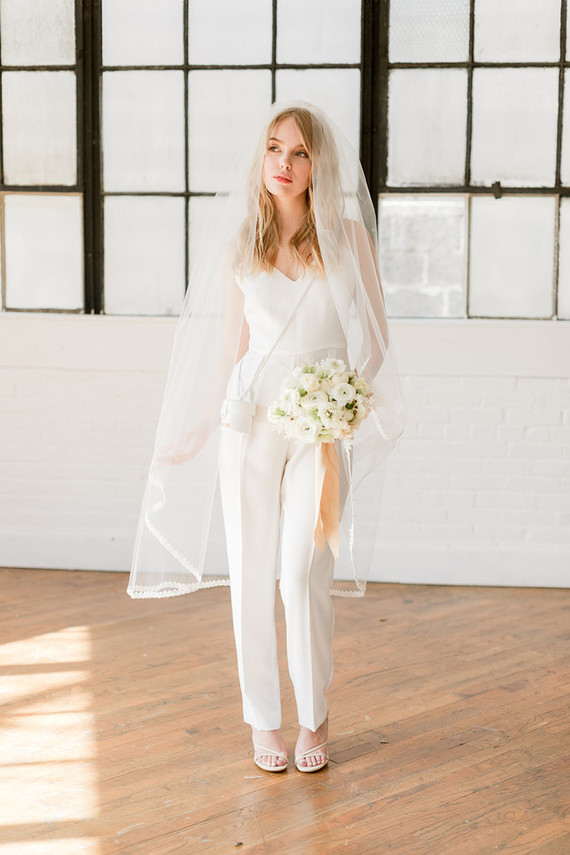 modern bridal jumpsuit