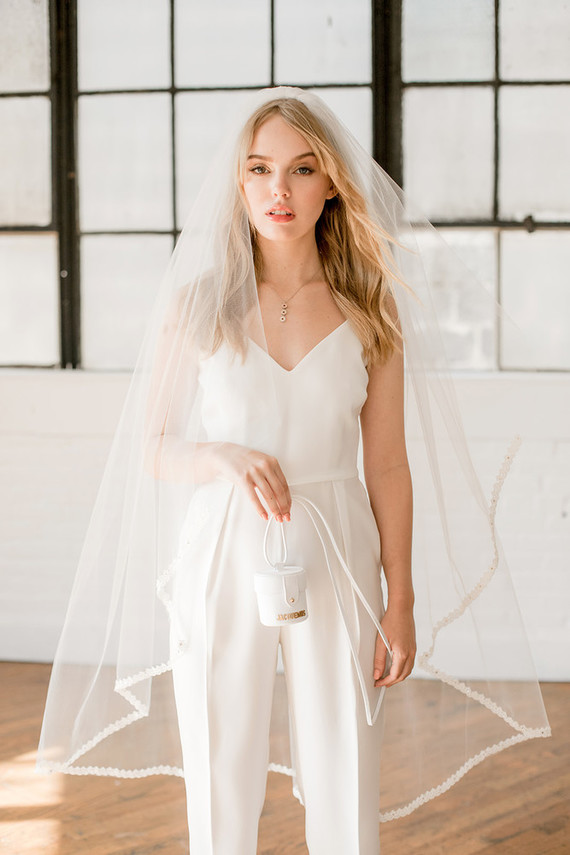 modern bridal jumpsuit Inspiration