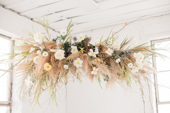 hanging dried flowers