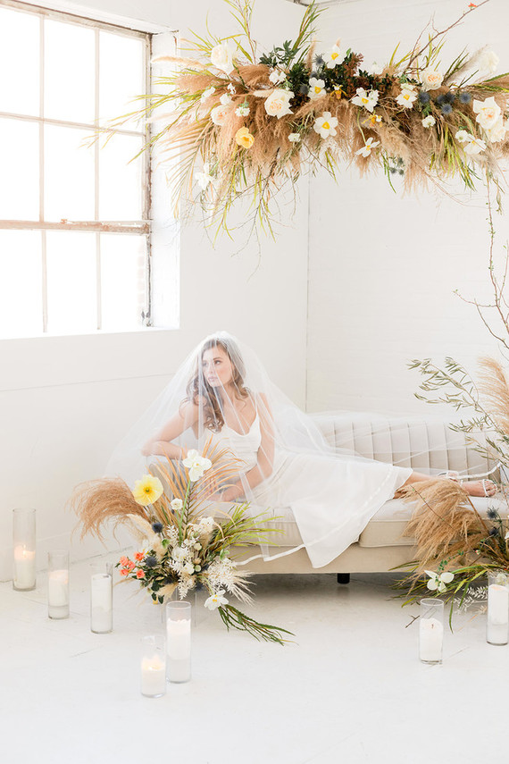 dried floral ceremony decor Inspiration