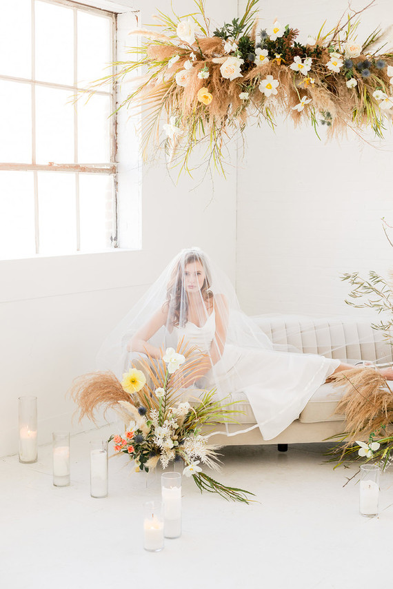 dried floral ceremony decor Inspiration