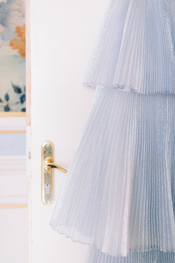 blue wedding dress