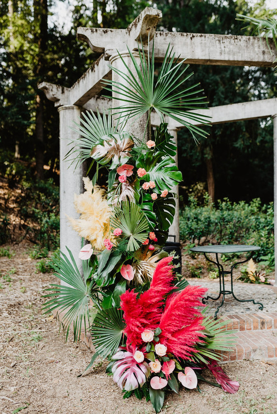 Colorful tropical ceremony