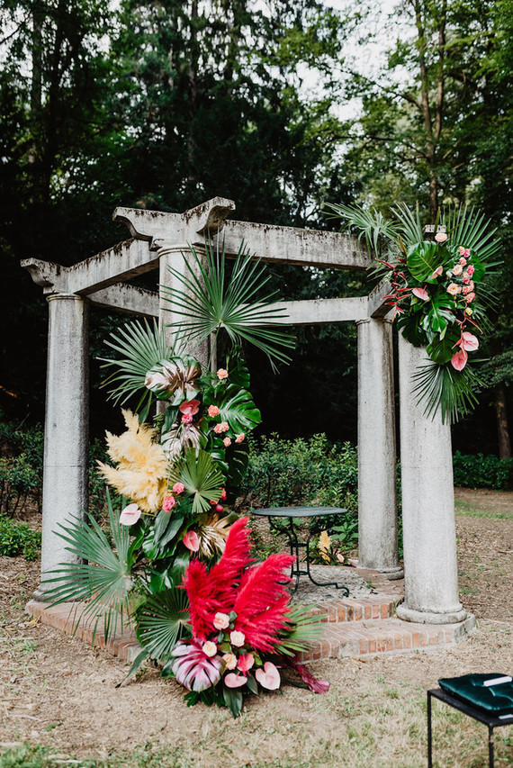 Colorful tropical ceremony