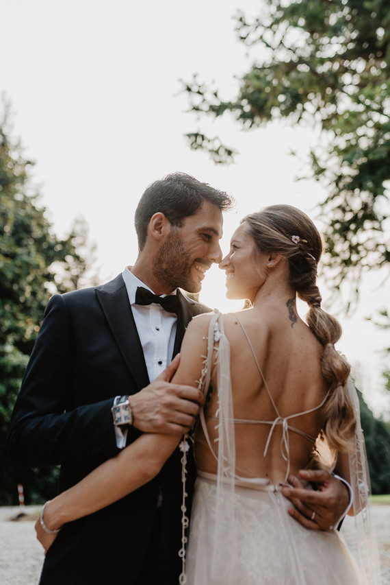 Bridal ponytail for long hair