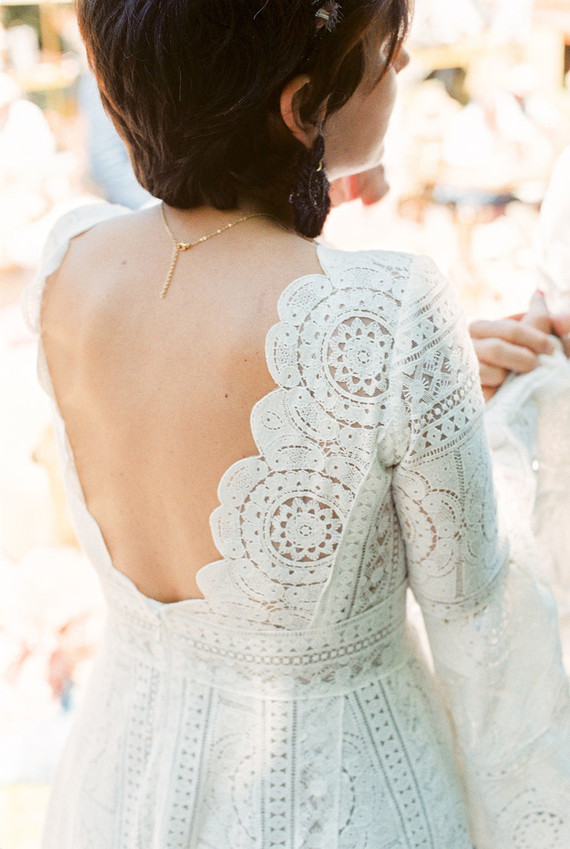 boho lace wedding dress