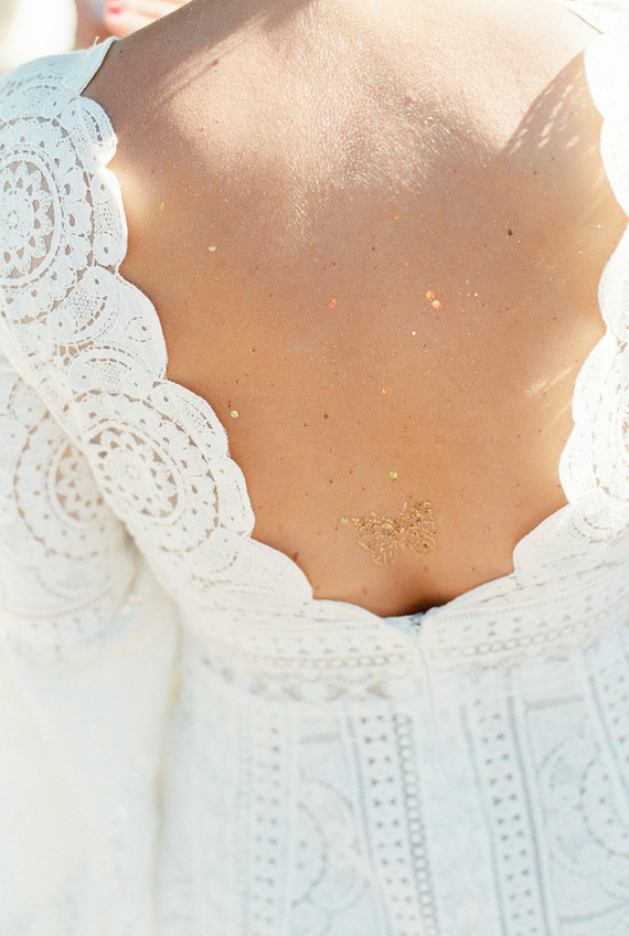 boho lace wedding dress