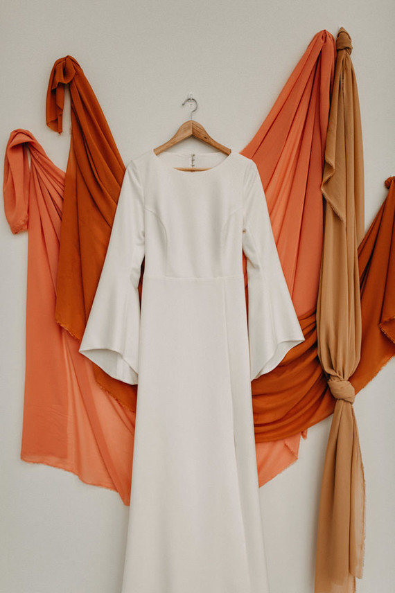 modern boho wedding dress