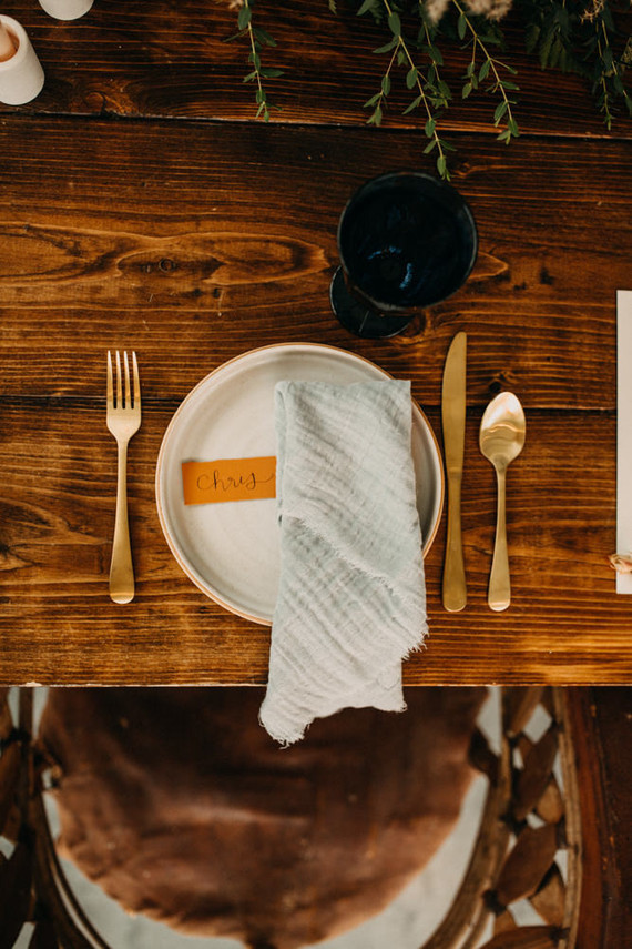 rustic place setting
