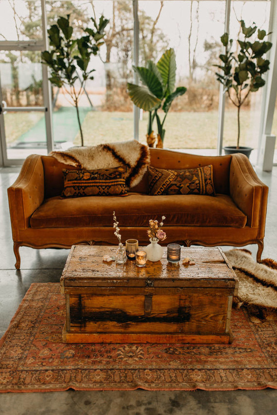 desert inspired lounge at wedding