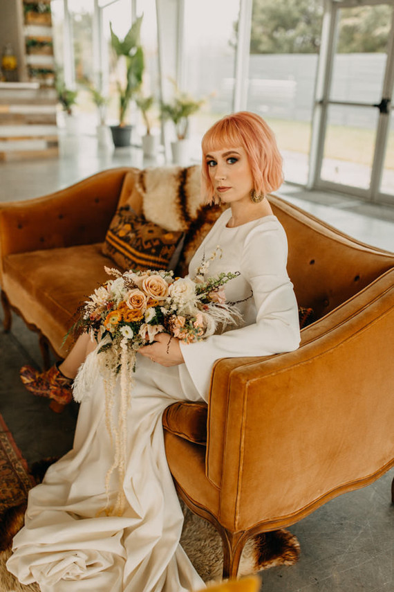 modern desert inspired wedding