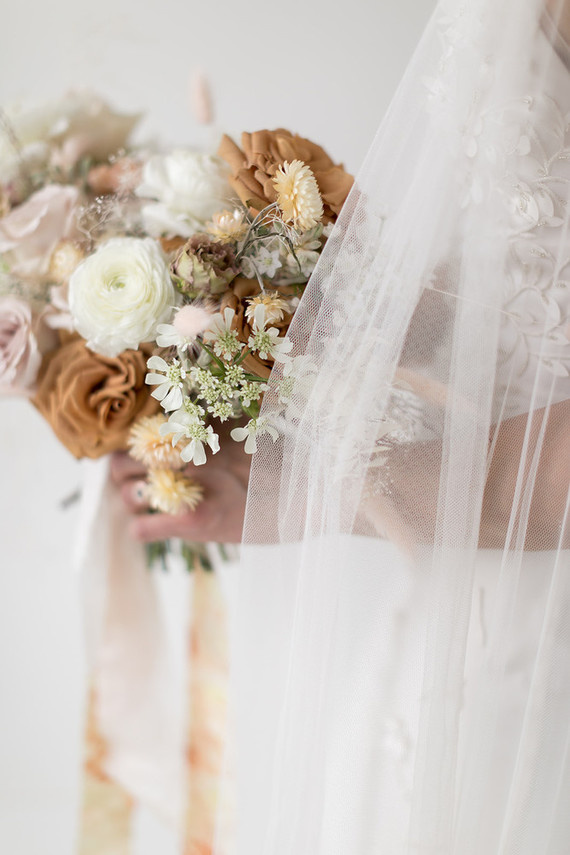dried flower bridal bouquet