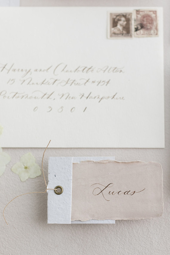 soft, romantic wedding stationery
