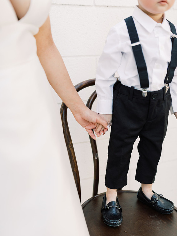 Formal black and white Palm Springs wedding Inspiration
