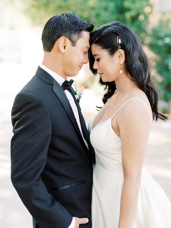 Formal black and white Palm Springs wedding Inspiration