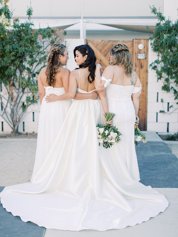 white bridesmaid dresses Inspiration