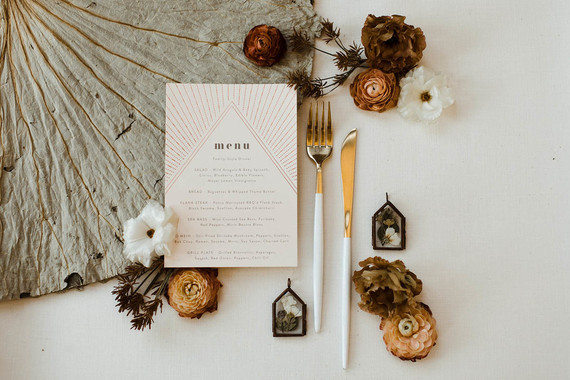 wedding menu idea