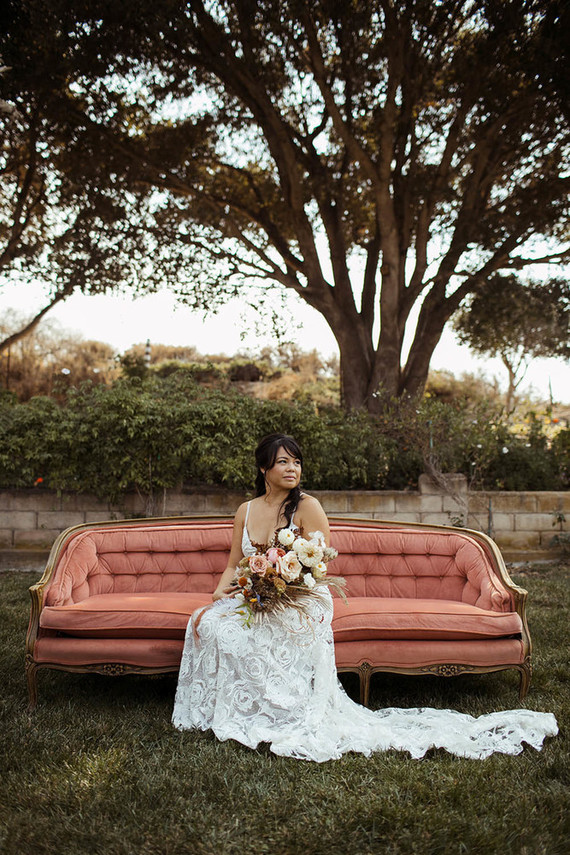 boho lace wedding dress