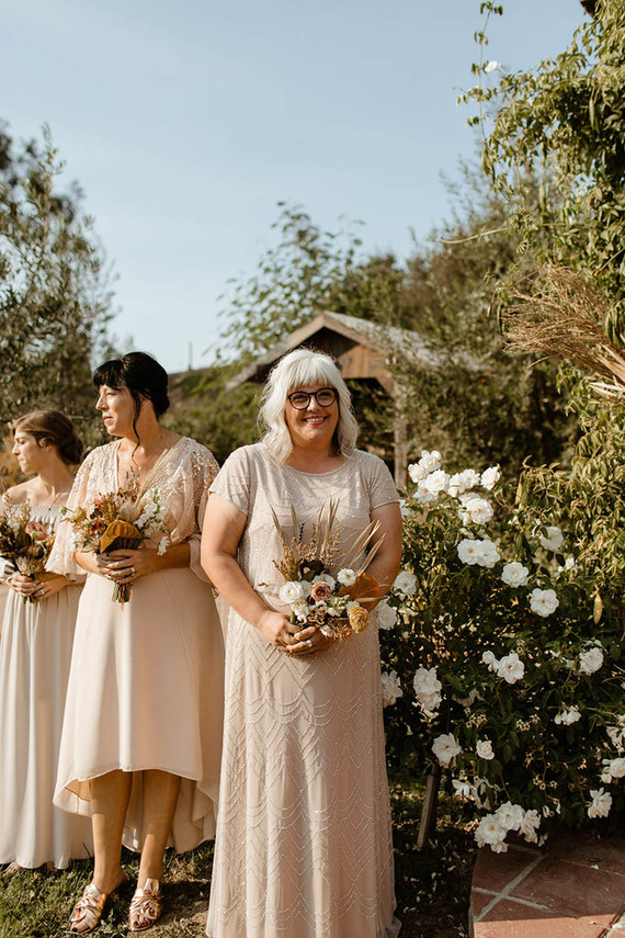 blush bridesmaid