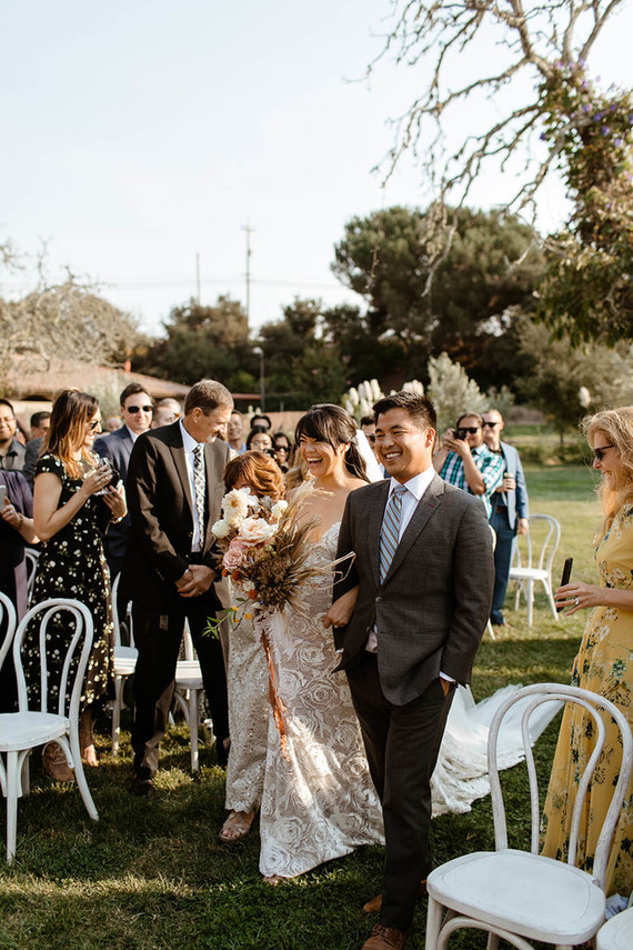 rustic boho fall wedding in Santa Barbara