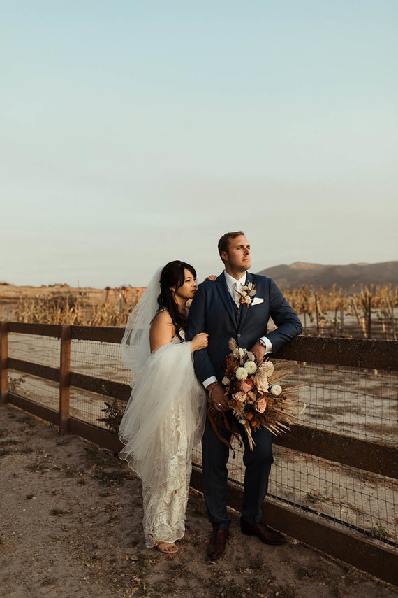 rustic boho fall wedding in Santa Barbara