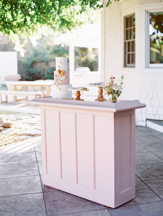 dessert table for Charlotte's Web themed spring baby shower