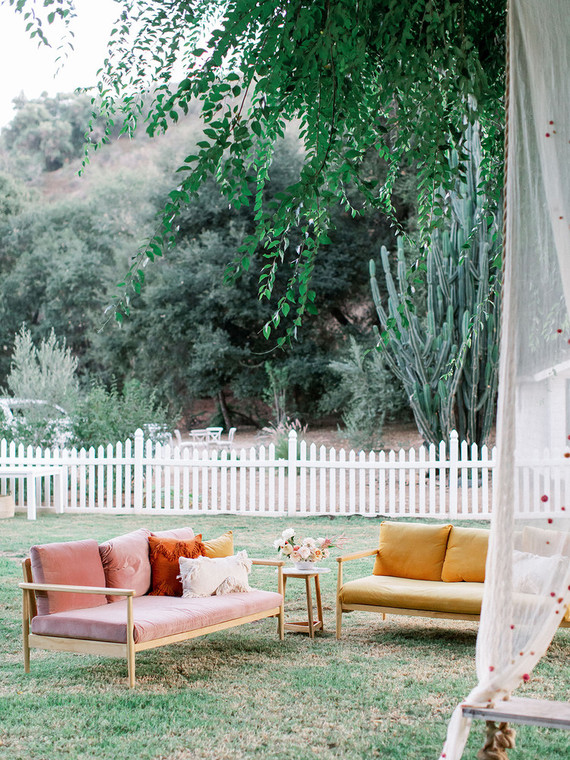 pretty lounge area for baby shower