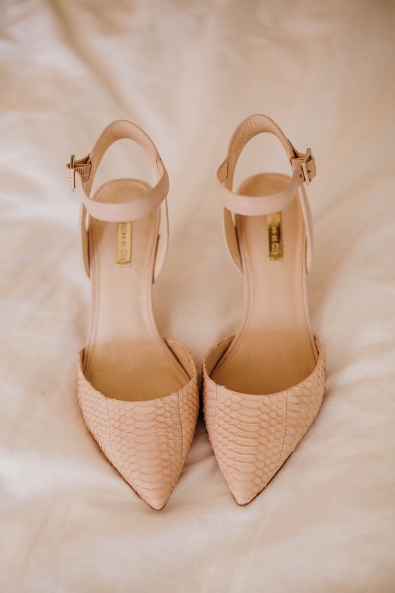 nude bridal heels
