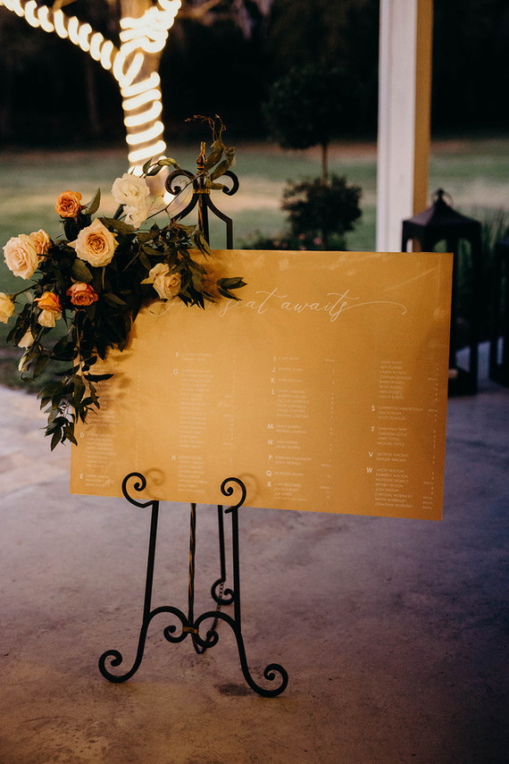 romantic seating chart