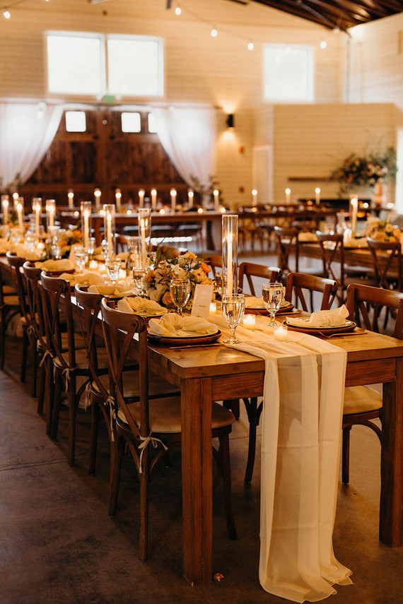 Rustic white tablescape