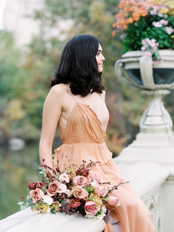 Fall bridal session in Central Park
