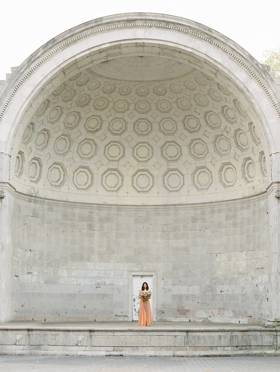 Fall bridal session in Central Park