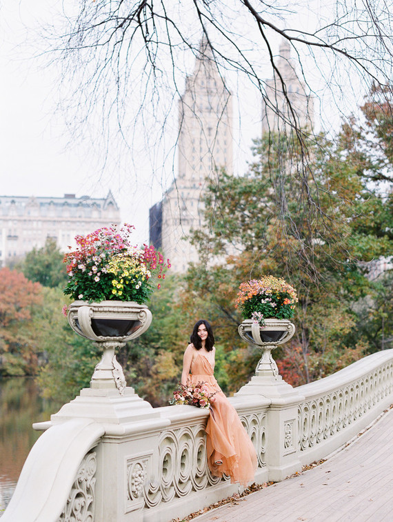 Fall bridal session in Central Park