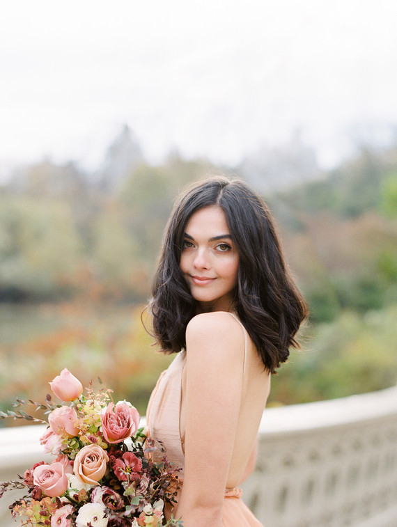Fall bridal session in Central Park