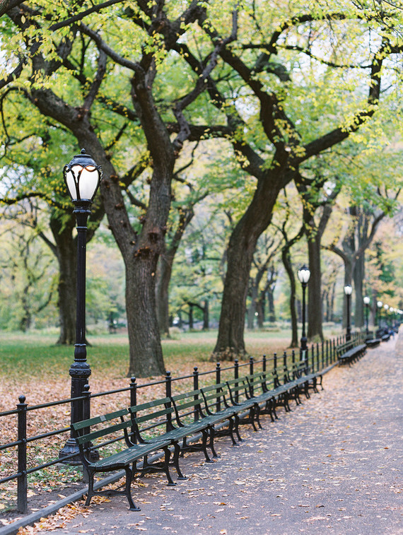 Fall bridal session in Central Park