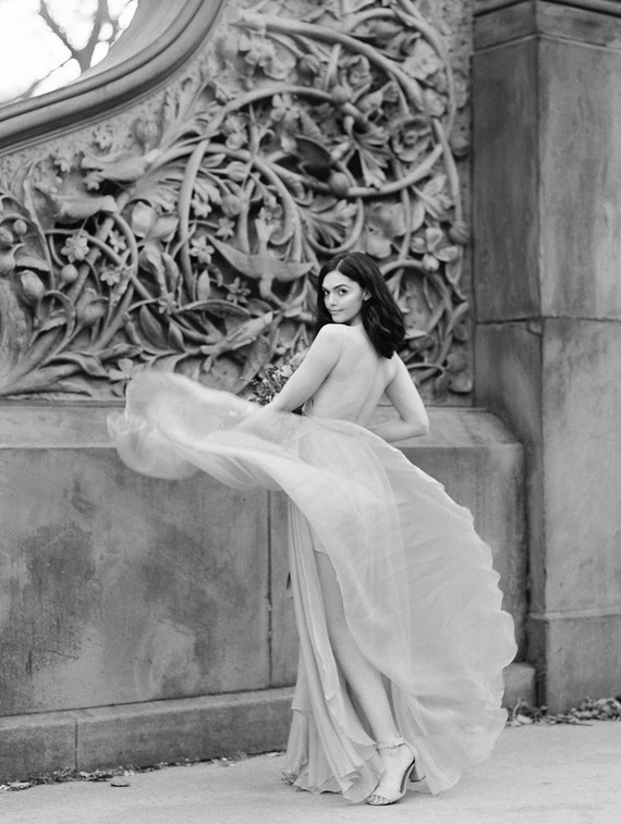 Fall bridal session in Central Park