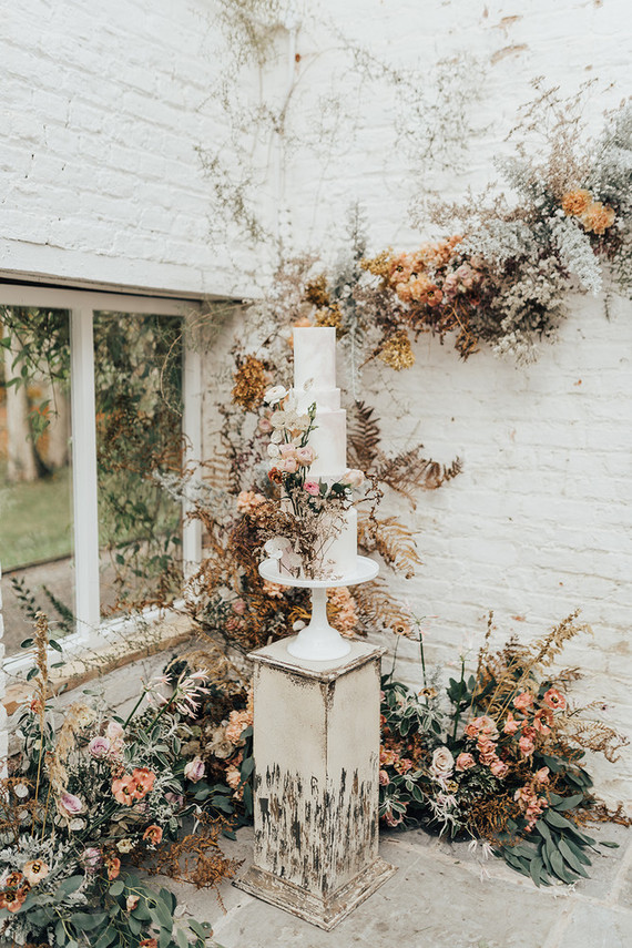 four tiered floral wedding cake Inspiration
