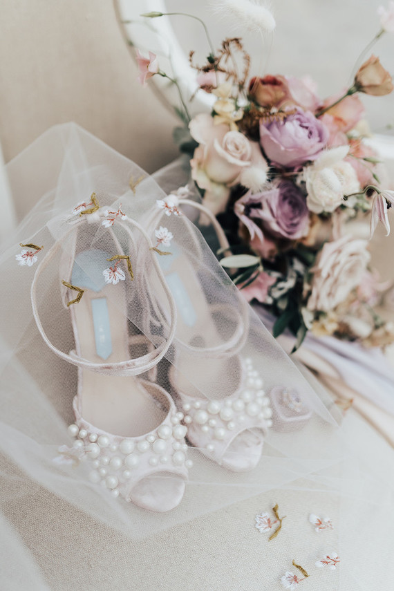 pearl wedding shoes