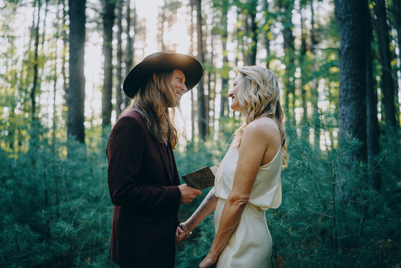 Elopement in the woods