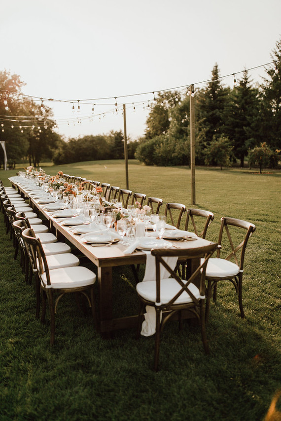 Backyard micro wedding