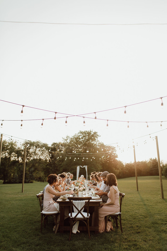 Backyard micro wedding