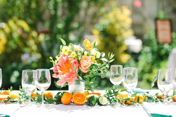 Summer wedding decor