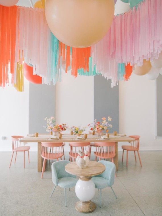 Kids birthday balloon decor