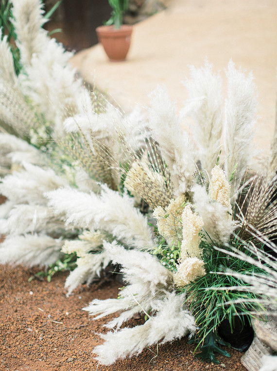 Dried floral bouquet