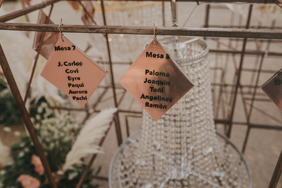 chandelier escort cards