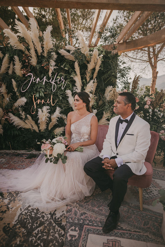pampas grass wedding Inspiration
