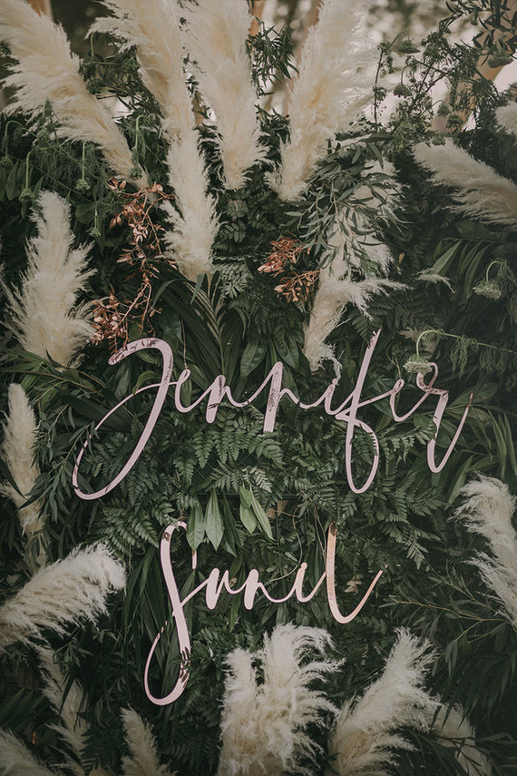 pampas grass wedding