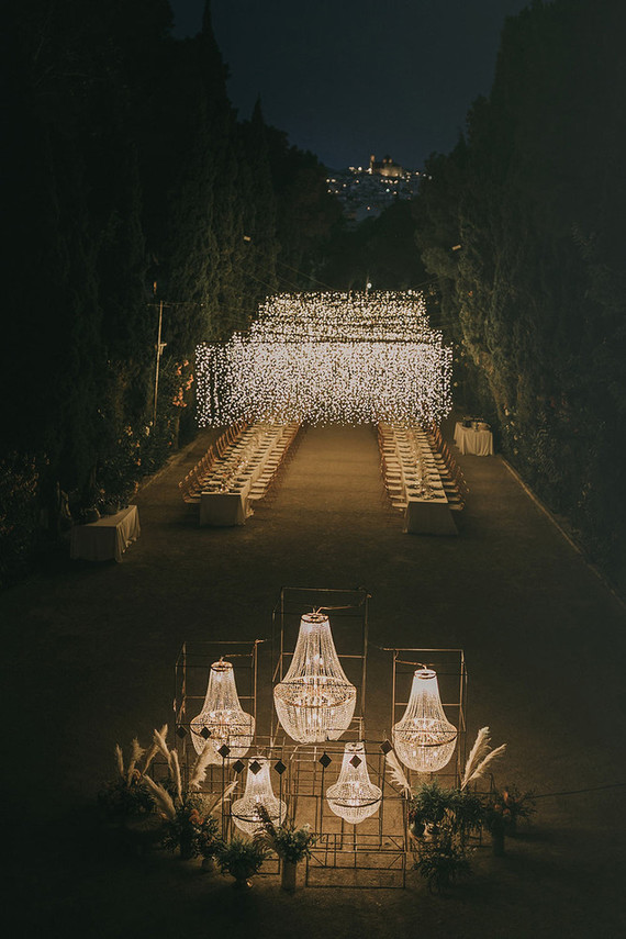 chandelier wedding