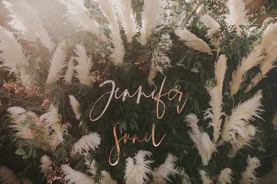 pampas grass wedding Inspiration
