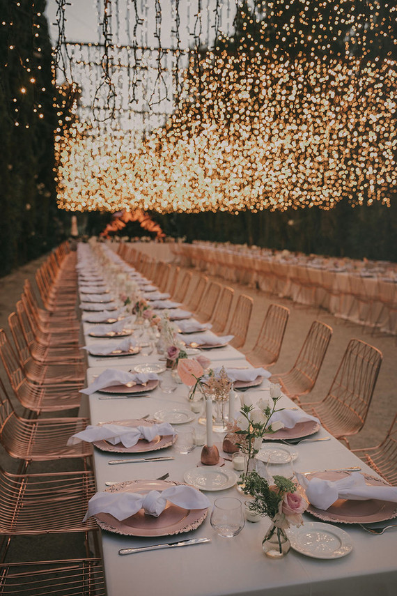 wedding reception table